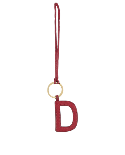 Mulberry D Initial Bag Charm, front view